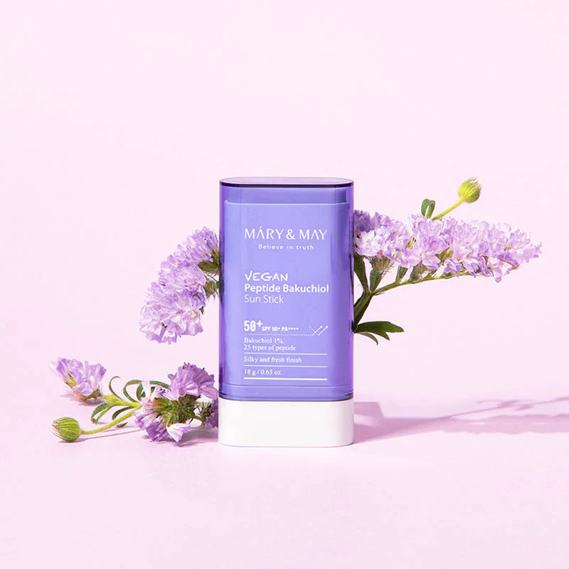 MARY & MAY - Vegan Peptide Bakuchiol Sun Stick SPF50+ PA++++