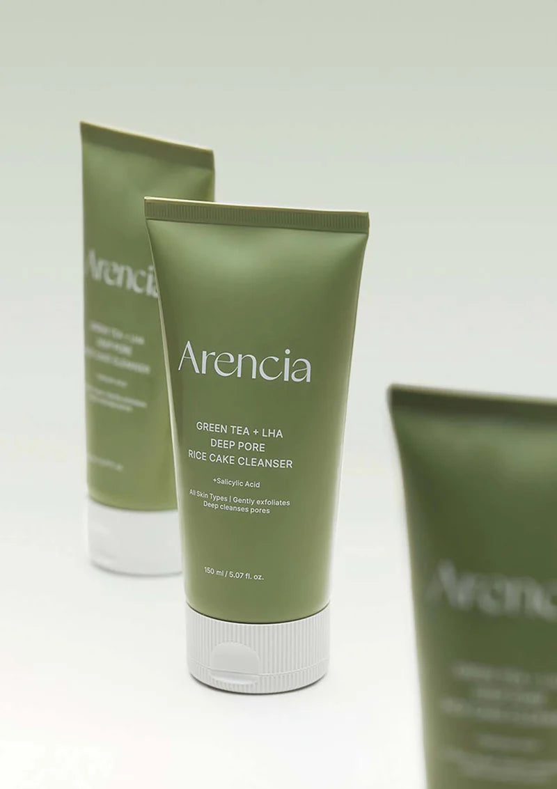 Arencia - Green Tea + LHA Deep Pore Rice Cake Cleanser