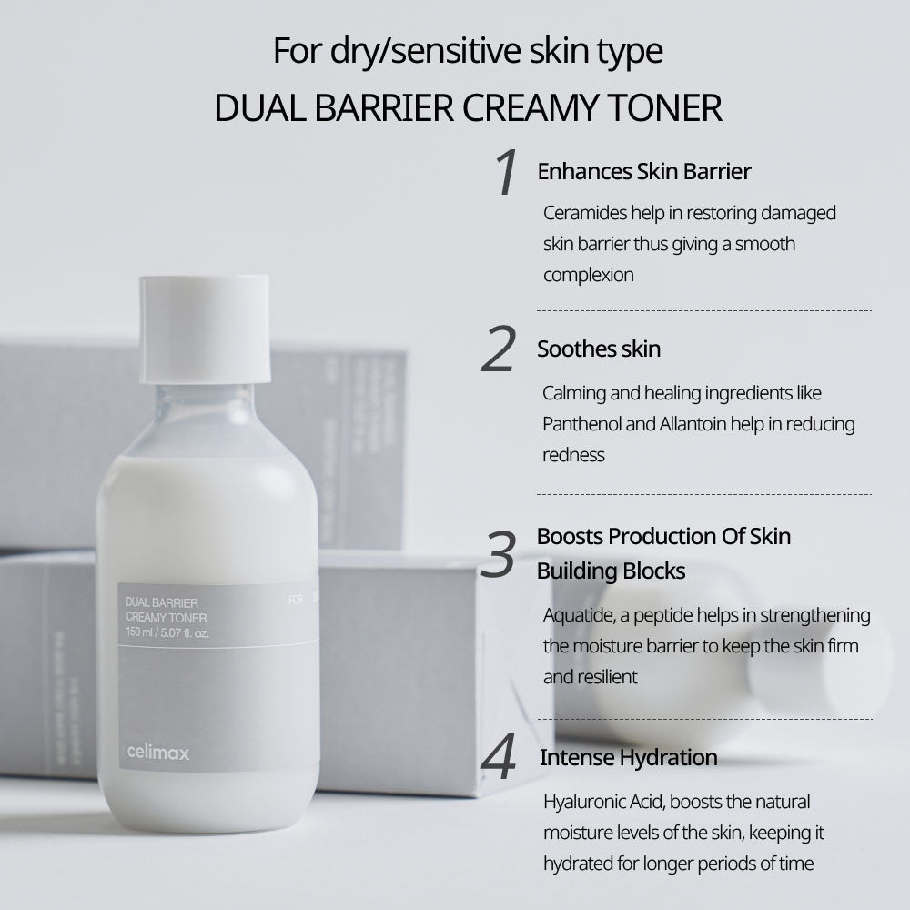 Celimax - Dual Barrier Creamy Toner