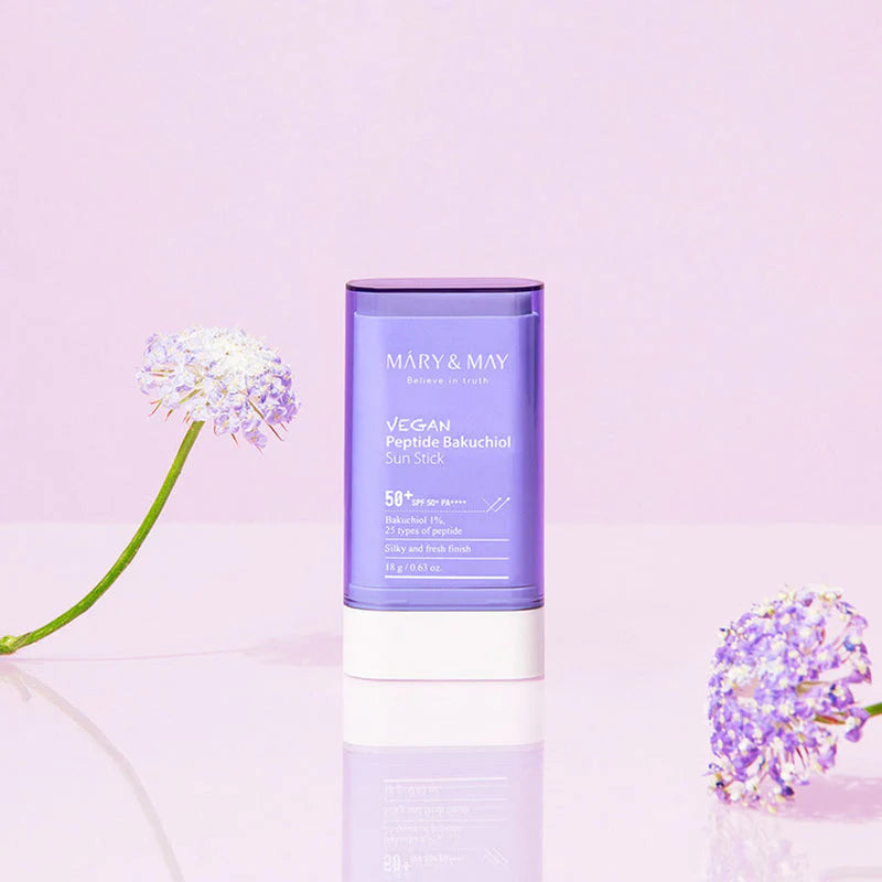 MARY & MAY - Vegan Peptide Bakuchiol Sun Stick SPF50+ PA++++