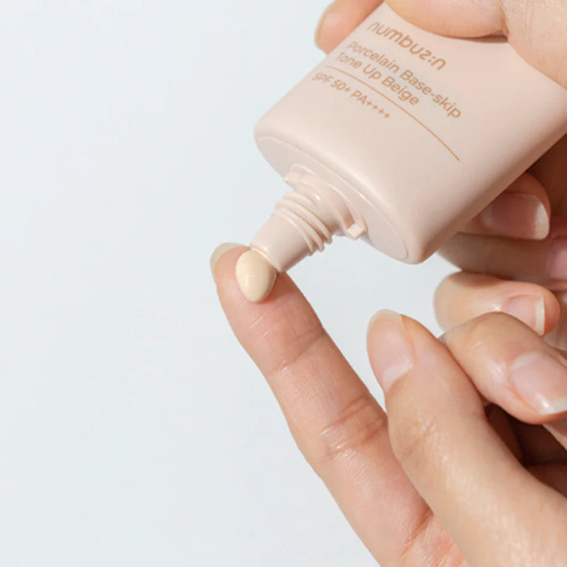 Numbuzin - No.3 Porcelain Base-skip Tone Up Beige SPF50+