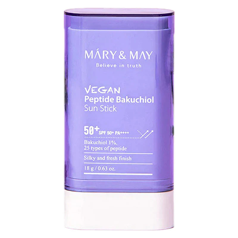 MARY & MAY - Vegan Peptide Bakuchiol Sun Stick SPF50+ PA++++