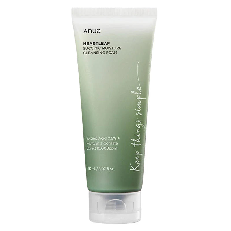 Anua - Heartleaf Succinic Moisture Cleansing Foam