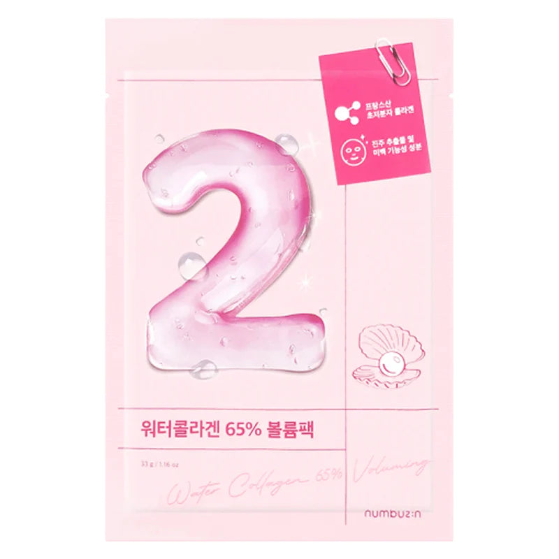 Numbuzin - No.2 Water Collagen 65% Voluming Sheet Mask
