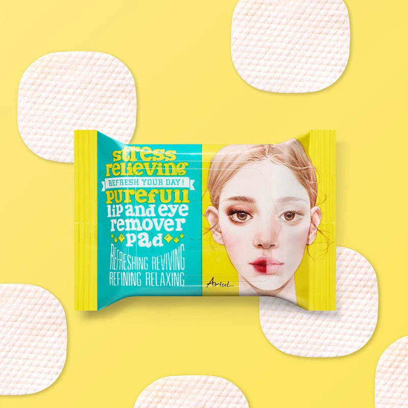 ARIUL - Stress Relieving Purefull Lip & Eye Remover Pad (30pads)