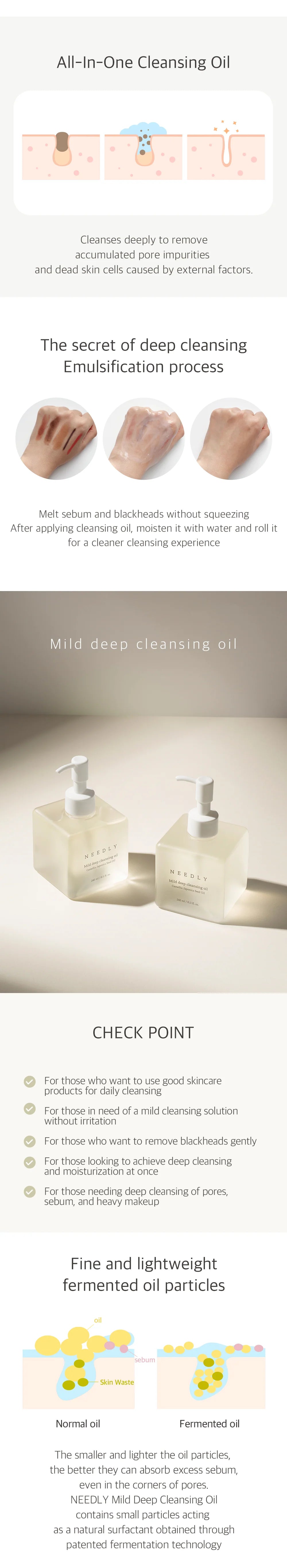 Needly - Mild Deep Cleansing Oil