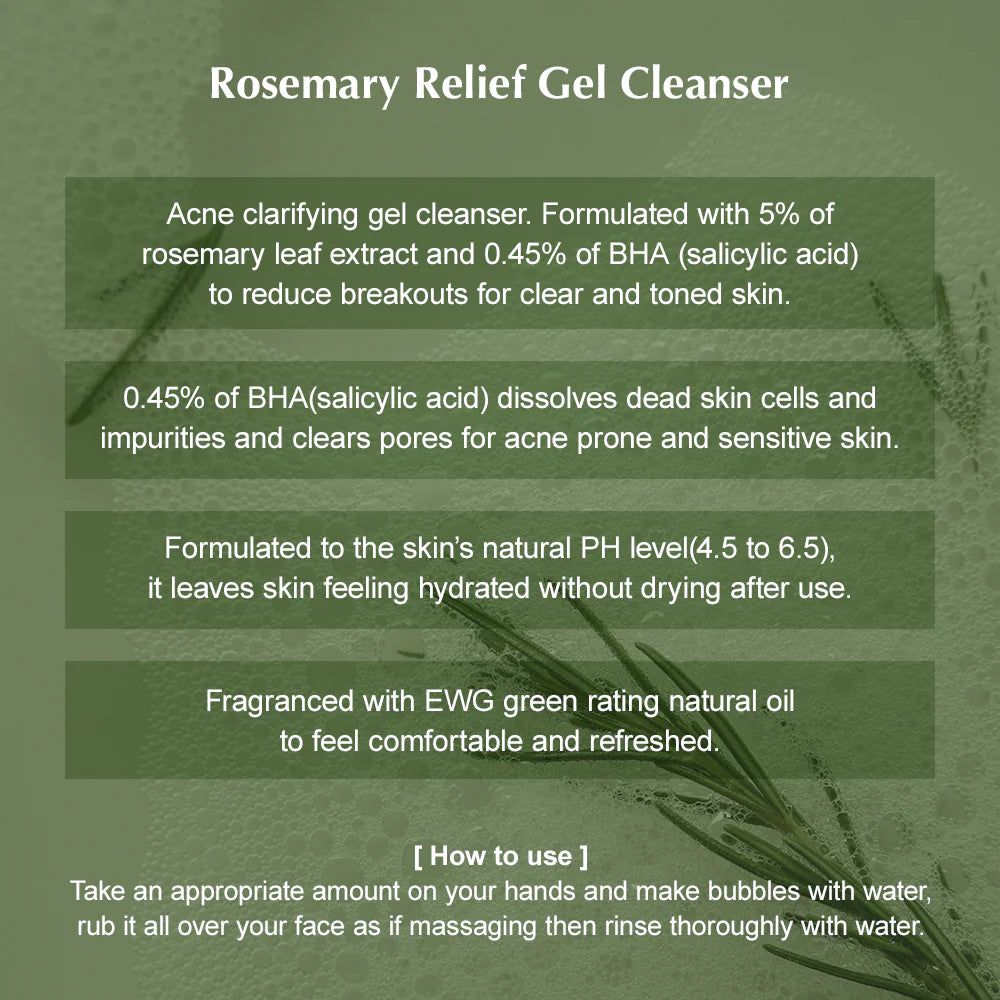 KAINE - Rosemary Relief Gel Cleanser