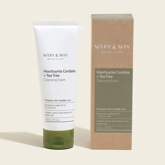 MARY & MAY - Houttuynia Cordata + Tea Tree Cleansing Foam