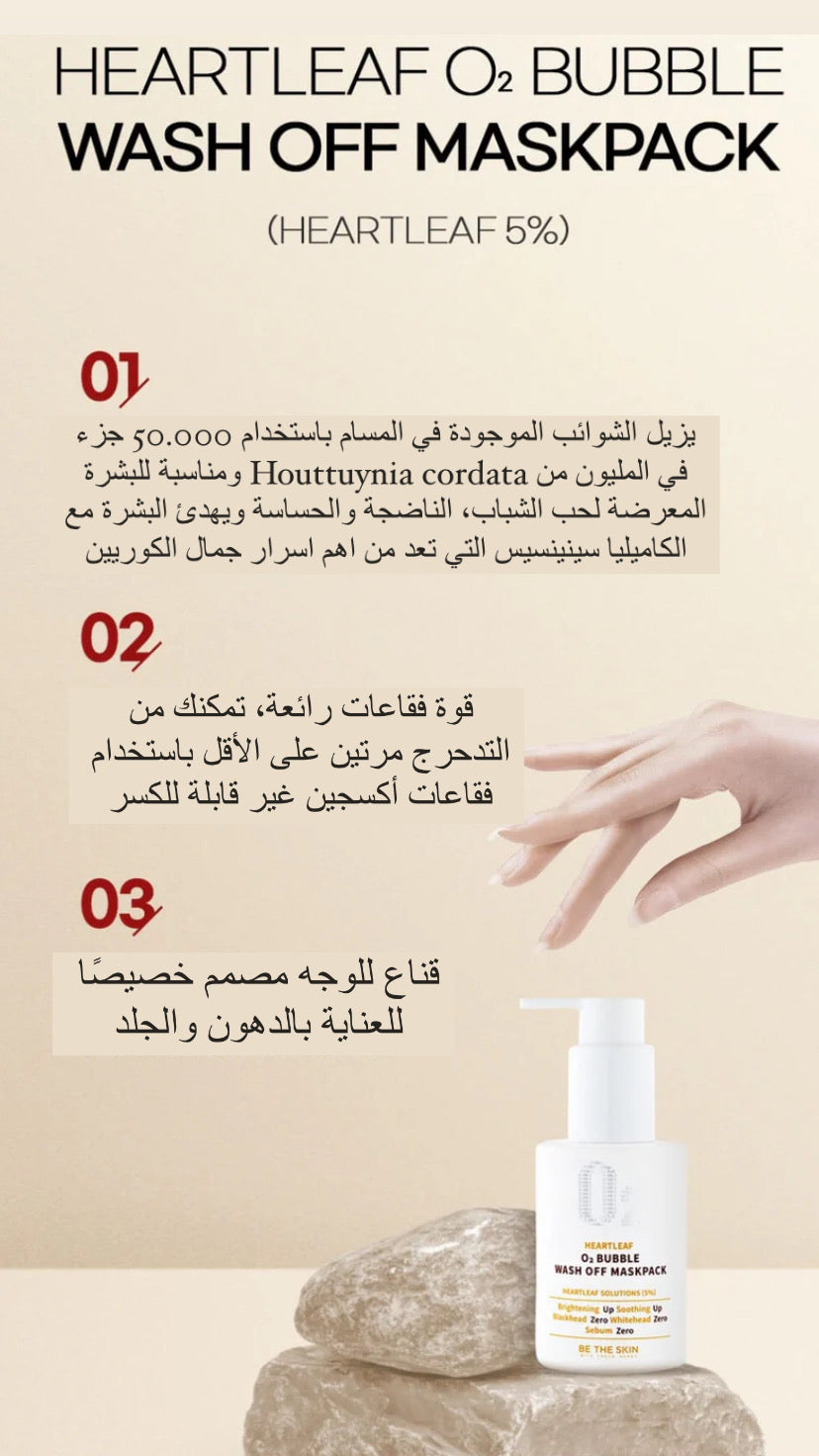 Be The Skin - O2 Bubble wash off mask