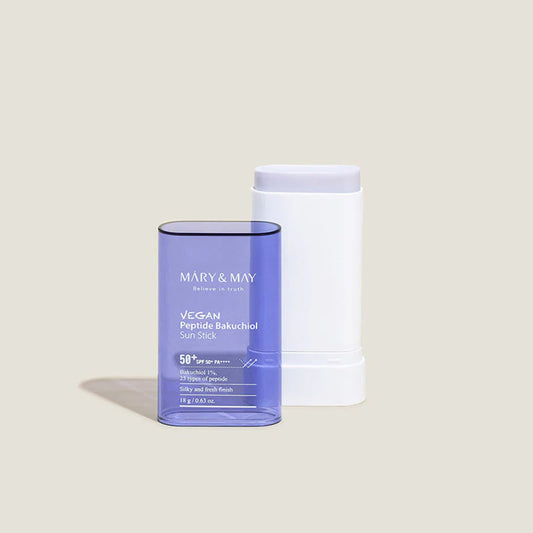 MARY & MAY - Vegan Peptide Bakuchiol Sun Stick SPF50+ PA++++