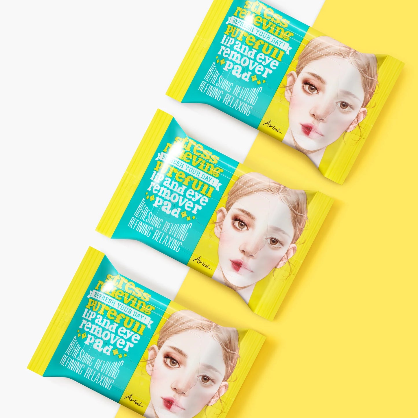 ARIUL - Stress Relieving Purefull Lip & Eye Remover Pad (30pads)