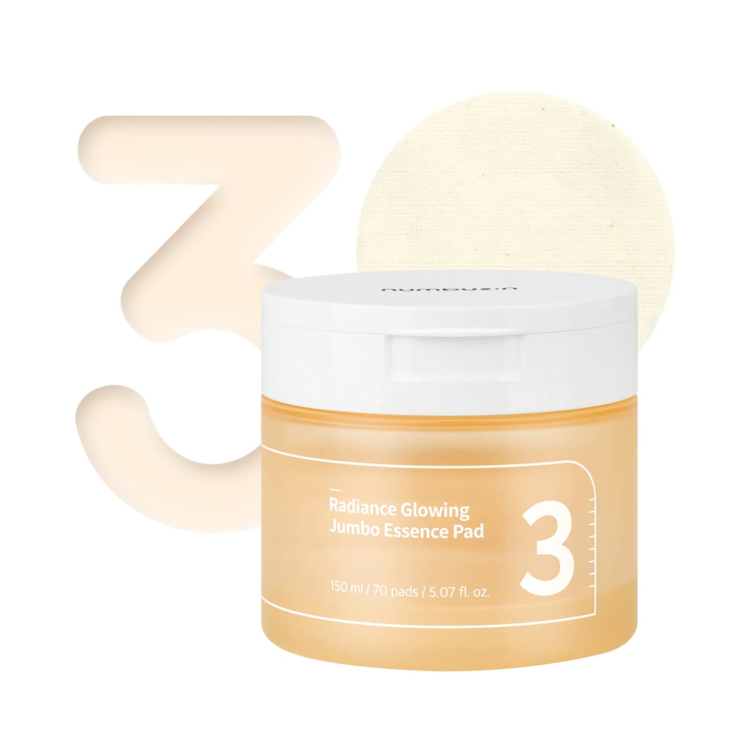 Numbuzin - No.3 Radiance Glowing Jumbo Essence Pad