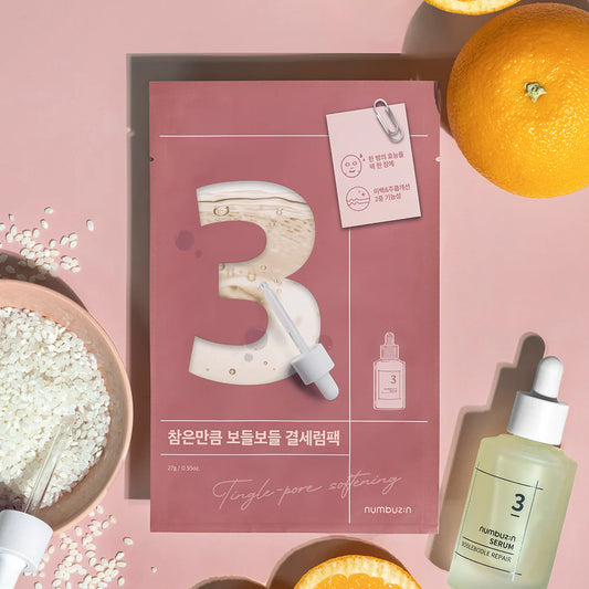 Numbuzin - No.3 Tingle-Pore Softening Sheet Mask