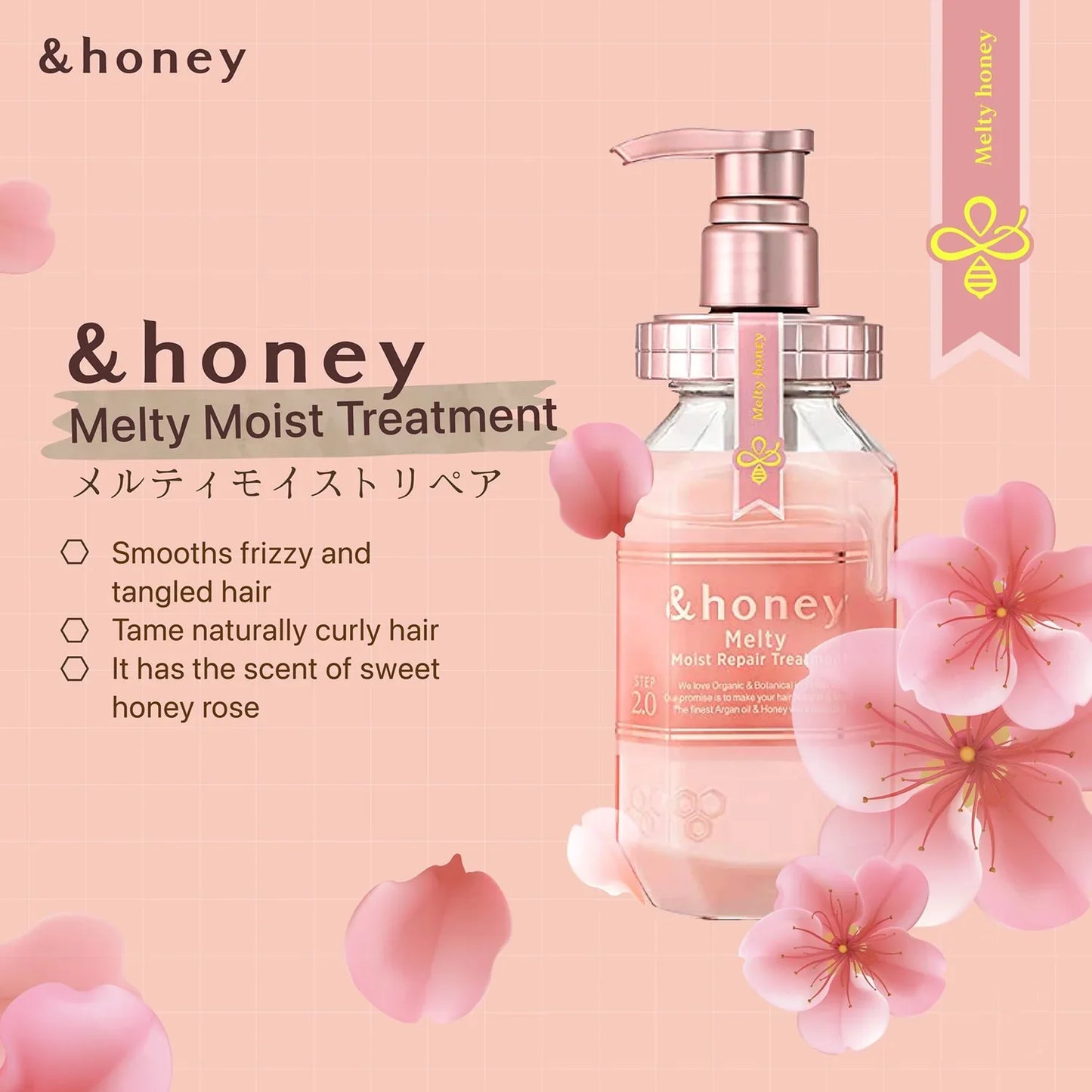 ViCREA &honey Melty Moist Repair Treatment 2.0 (Japanese Honey Conditioner)