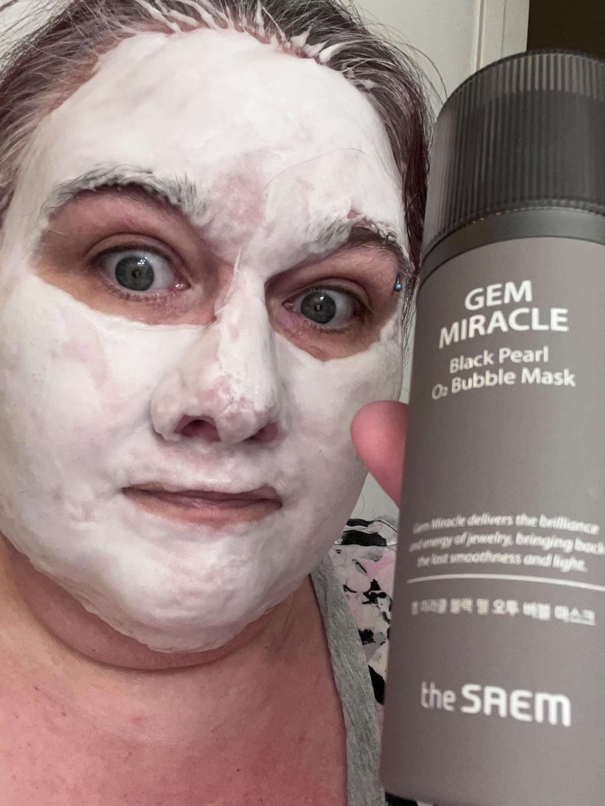 The Saem - Gem Miracle Black Pearl O2 Bubble Mask