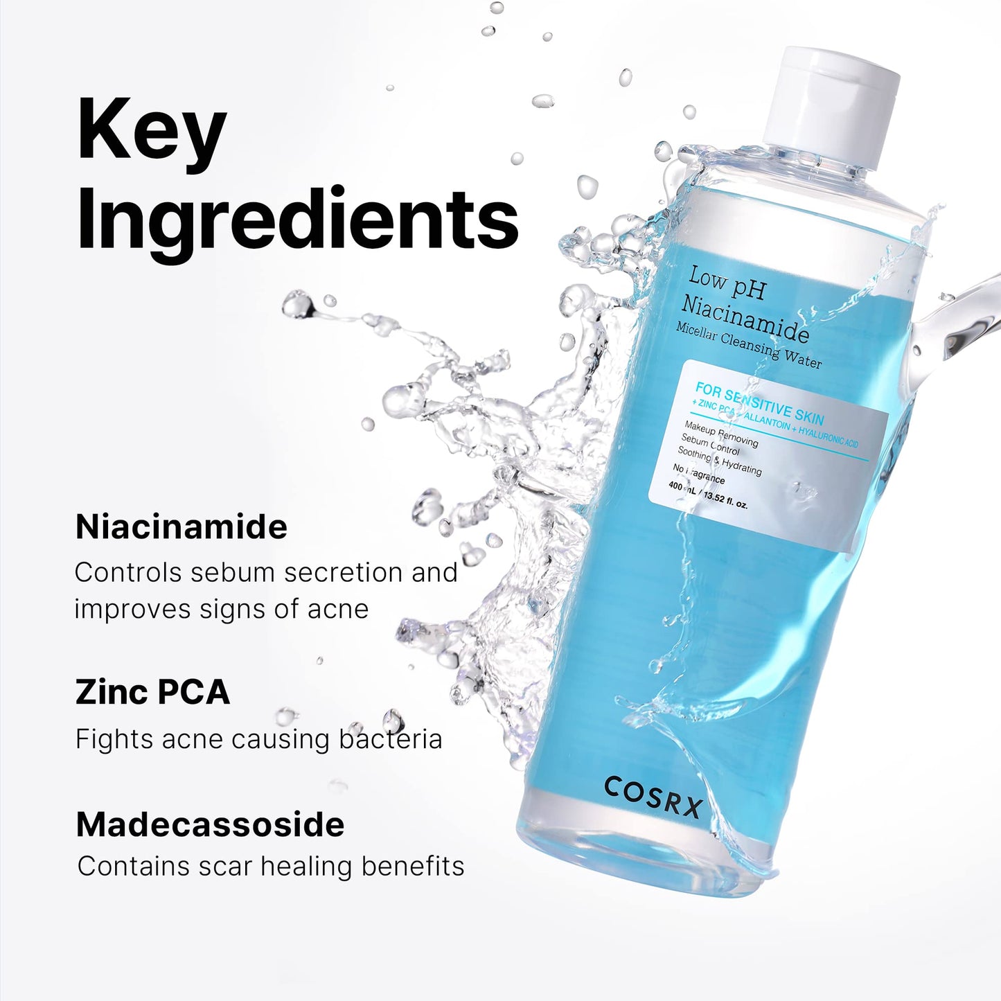 COSRX - Low pH Niacinamide Micellar Cleansing Water