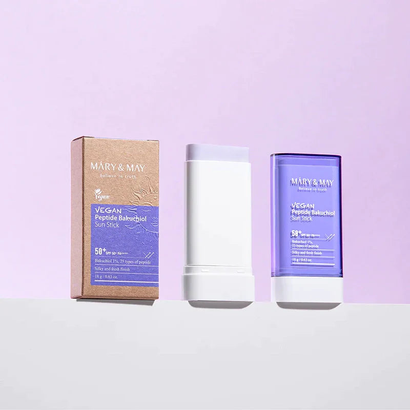 MARY & MAY - Vegan Peptide Bakuchiol Sun Stick SPF50+ PA++++