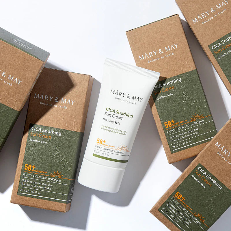 MARY & MAY - CICA Soothing Sun Cream SPF50+ PA++++