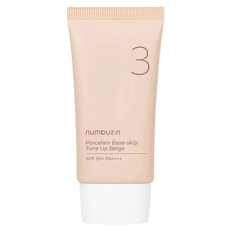 Numbuzin - No.3 Porcelain Base-skip Tone Up Beige SPF50+