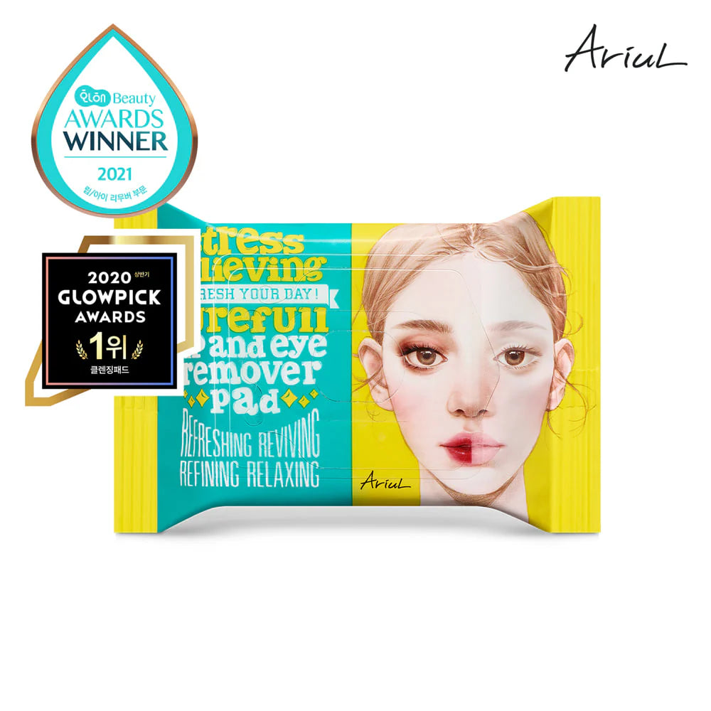 ARIUL - Stress Relieving Purefull Lip & Eye Remover Pad (30pads)