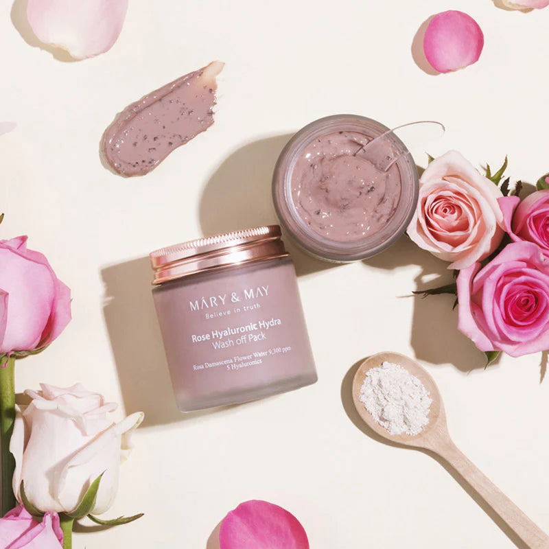 MARY & MAY - Rose Hyaluronic Hydra Wash Off Pack