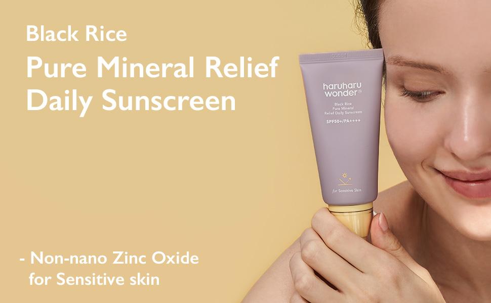 haruharu wonder - Black Rice Pure Mineral Relief Daily Sunscreen