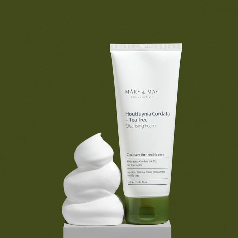 MARY & MAY - Houttuynia Cordata + Tea Tree Cleansing Foam