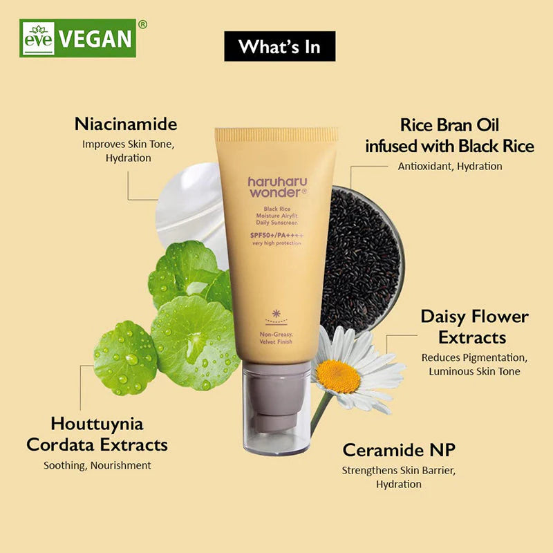 haruharu wonder - Black Rice Moisture Airyfit Sunscreen